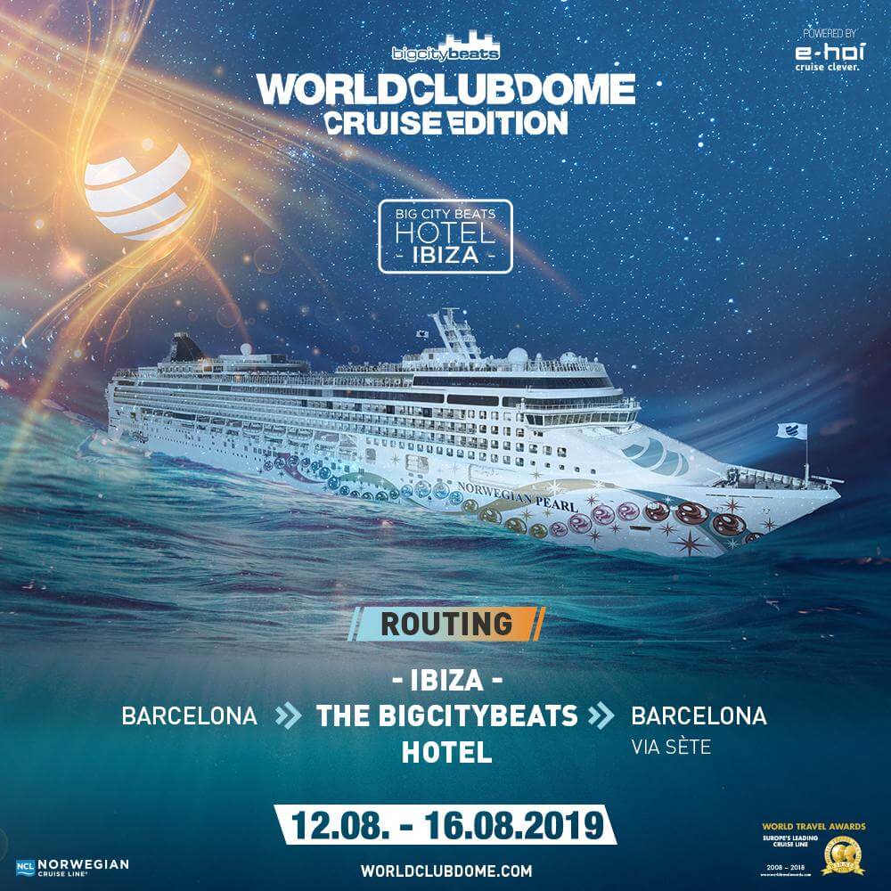 BCB World Club Dome Cruise Edition 2019 - Plakat Ankündigung